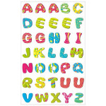 Autocollants relief Alphabet peps