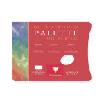 PALETTE HUILE 29,7X42 90G BLANC 40F