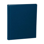 Album medium 80 pages crème couverture en lin 21,6 x 25,5 cm - Bleu marine